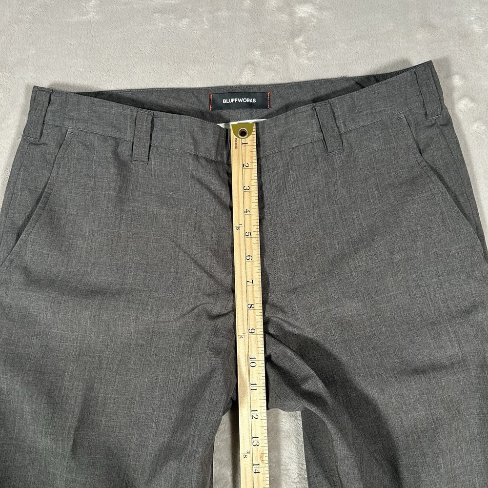 Bluffworks Ascender Chino Pants Mens 36x30 Gray Regular Fit Travel Made In USA - Picture 13 of 16